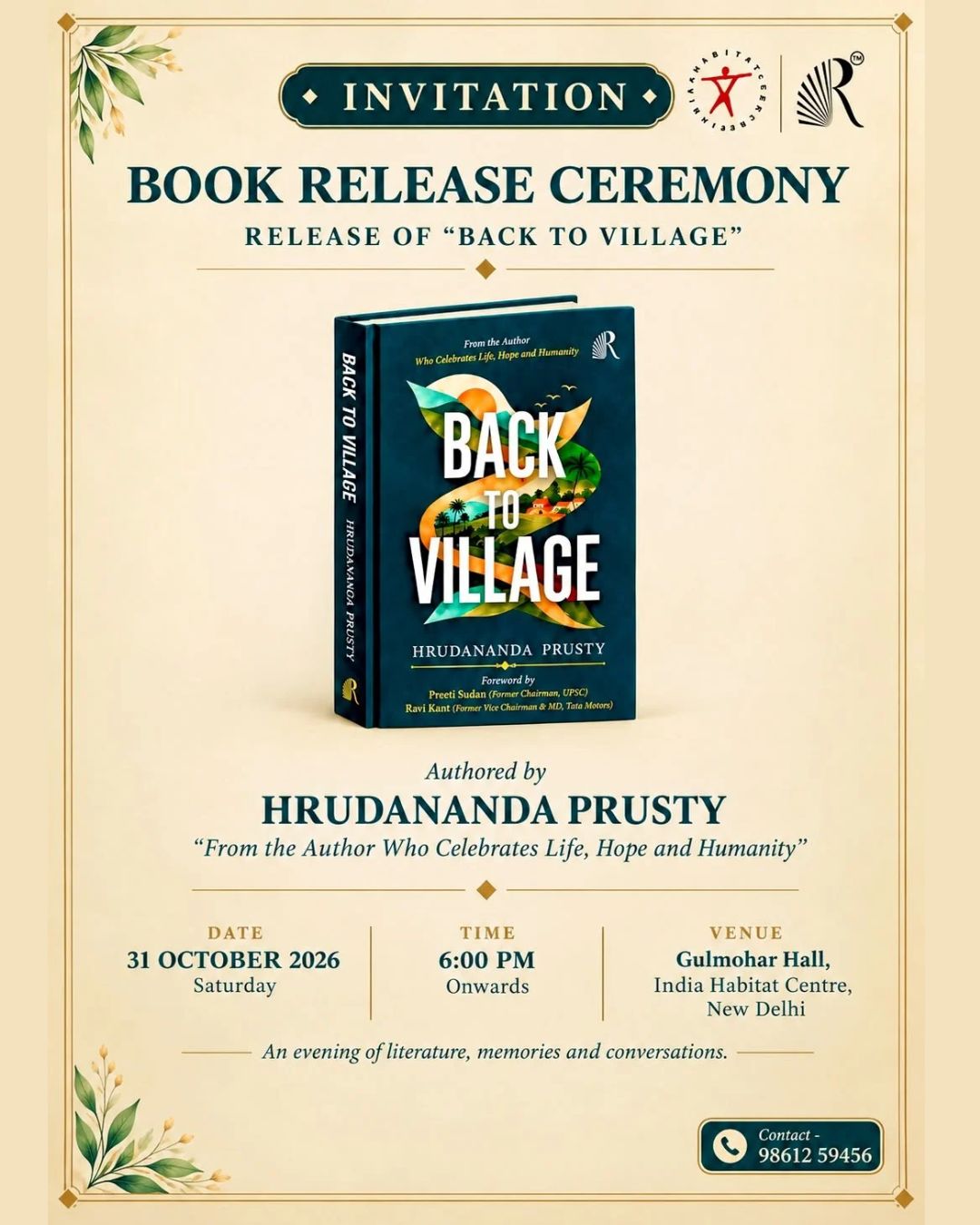 "Back to Village" & "Life, Can You Hear Me?" by Hrudananda Prusty